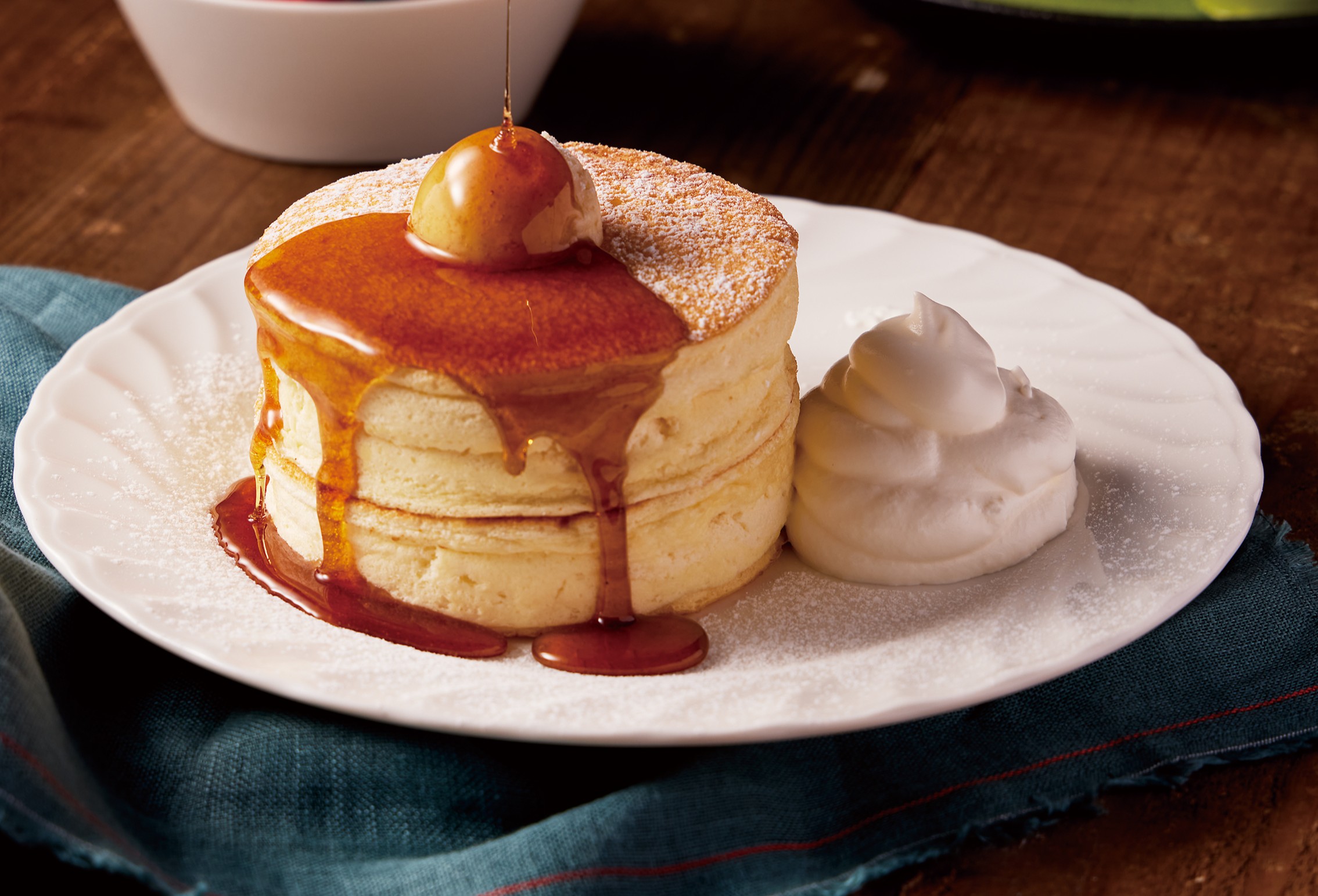 自家製カソナードバターのパンケーキ